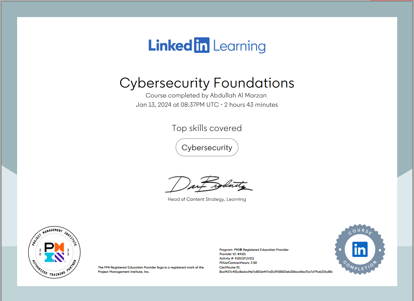 Certificate Thumbnail